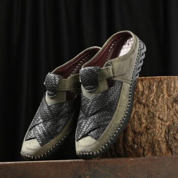 Men PUK2227G Men's Slip-on Brown Sandals for Men