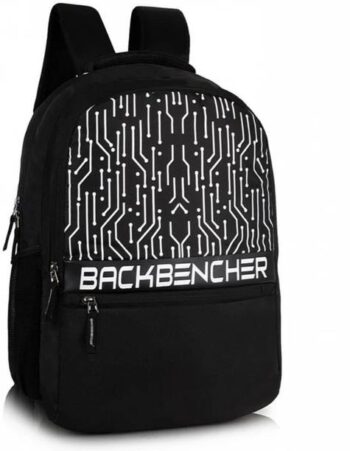 Medium 30 L Laptop Backpack White Circuit Backbencher