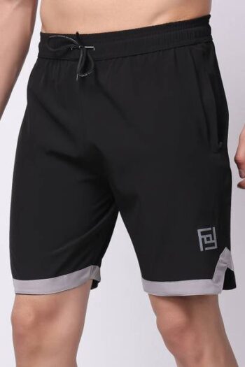 Checkered Men Blue Basic Shorts