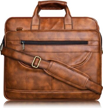 Men Grey, Gold, Black Messenger Bag