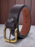 Men Casual, Evening, Formal, Party Brown Texas Leathear  Belt