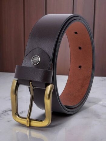 Men Casual, Evening, Formal, Party Brown Texas Leathear  Belt