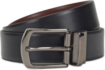 Men Black, Brown Genuine Leather Reversible Belt