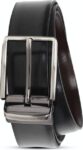 Men Formal Black Genuine Leather Belt