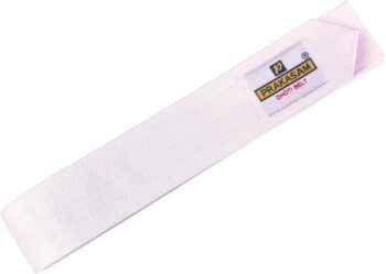 Men Casual White Canvas Belt