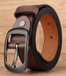 Men Casual, Evening, Formal, Party Brown Genuine Leathear  Belt