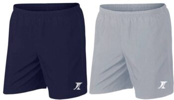Pack of 2 Solid Men Blue, Grey Sports Shorts