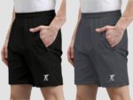 Pack of 3 Solid Men Black, Dark Grey, Silver Casual Shorts