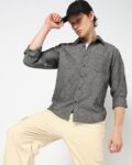 gap_black_slim_fit_chambray_button-down_shirt.jpg