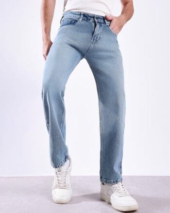 Men Baggy Jeans with Insert Pockets