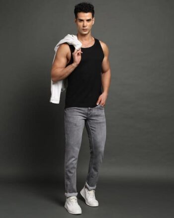 Men Mid-Wash Low-Rise Slim Fit Jeans