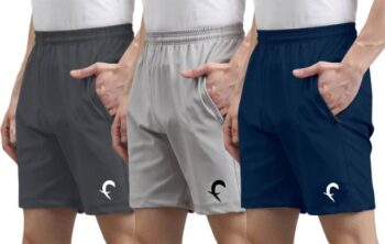 Solid Men Grey Regular Shorts