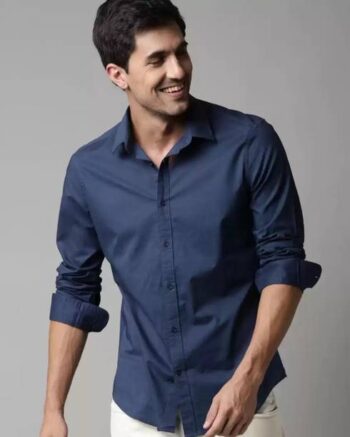 WROGN Zero Men Regular Fit Solid Casual Shirt