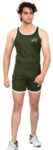 Self Design Men Khaki Running Shorts