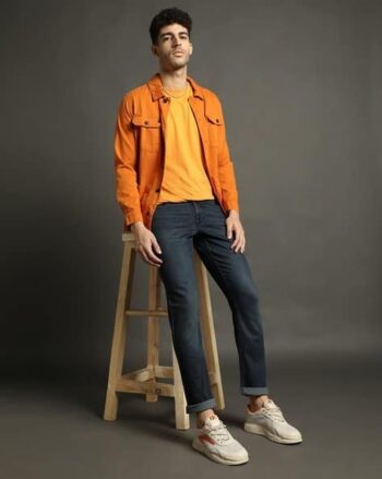 Men Lightly Washed Fit Jeans