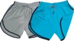 Pack of 2 Solid Men Grey, Blue Hotpants, Night Shorts