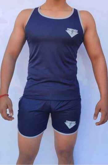 Printed Men Reversible Blue Sports Shorts