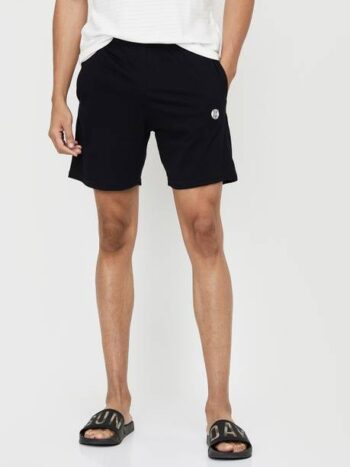 Solid Men Dark Blue Night Shorts