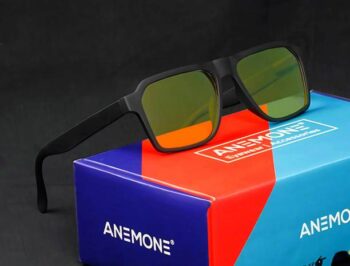 Polarized, Night Vision Retro Square Sunglasses (55)