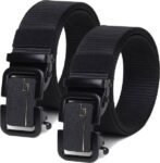 Men Casual, Formal, Evening, Party Black Nylon Belt