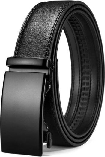 Men Formal, Party, Evening, Casual Black Texas Leathear  Belt
