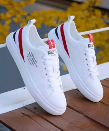 Fresh footwear for men  trendy white shoes for men