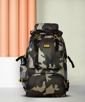 Large 60 L Laptop Backpack Military Print Backpack