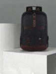 Large 31 L Laptop Backpack Classic Anti Theft Faux Leat.