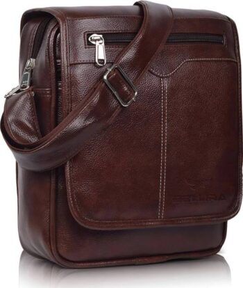 Men Casual Brown Genuine Leather RFID  WalletBags