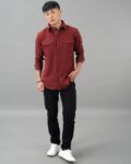 Men Solid Regular Fit Shirt