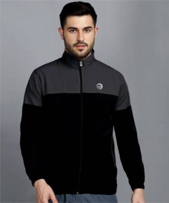 Men Colorblock Sports Jacket