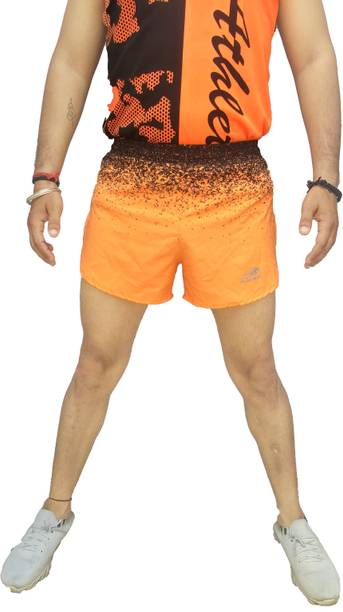 Solid Men Reversible Black Running Shorts