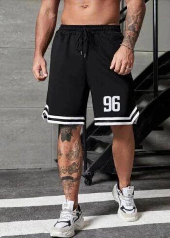 Pack of 2 Solid Men Black, Dark Grey Casual Shorts