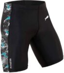 Color Block Men Reversible Black Compression Shorts .