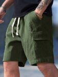 Solid Men Light Green Baggy Shorts, Boxer Shorts, Regular Shorts