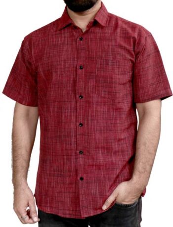 Men Slim Fit Printed Slim Collar Casual Shirt