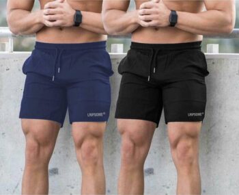 Solid Men Denim Light Blue Baggy Shorts