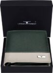 Men Green Genuine Leather Wallet