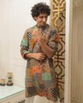 Men Printed Regular Fit Kurta with Full Sleeves