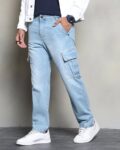 Shein Full Length Cargo Style Straight Jeans