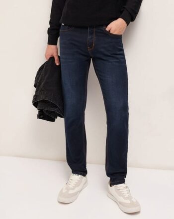 Men Washed Slim Jeans