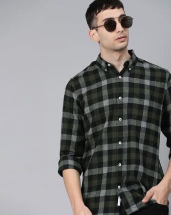 Men Checked Classic Slim Fit Shirt