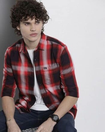 Checked Shirt with Patch Pocket