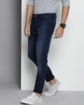 Mid-Wash Slim Fit Jeans