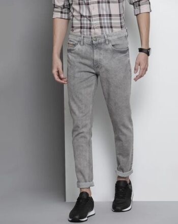 Acid-Wash Slim Fit Jeans