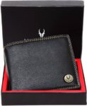 Men Casual Black Genuine Leather RFID  Wallet - Mini