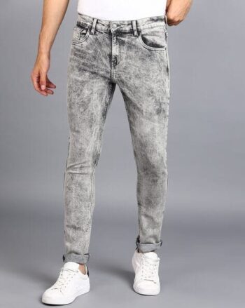 Mens Washed Slim Fit Jeans