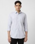 Men Checked Slim Fit Cotton Shirt