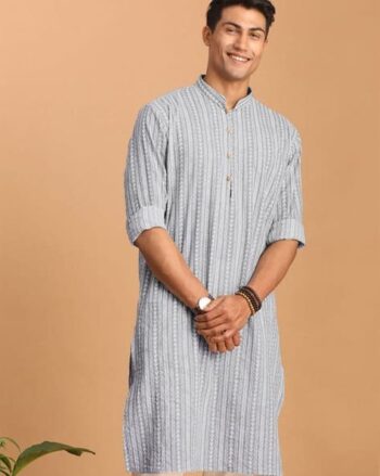 Men Regular Fit Long Kurta