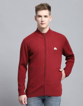 Men Striped Round Neck White, Grey Sweater